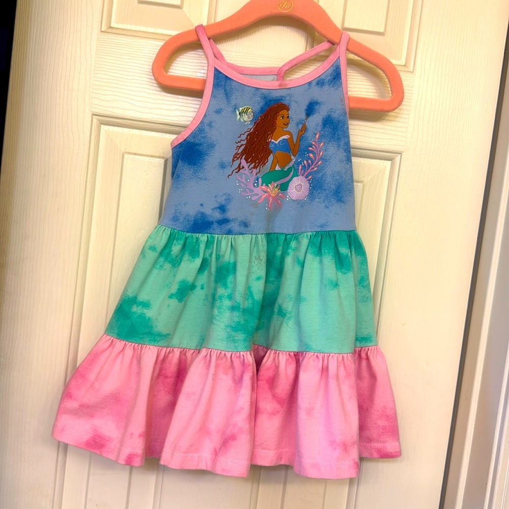Disney Tricolor spaghetti dress size 3T with 2 pockets